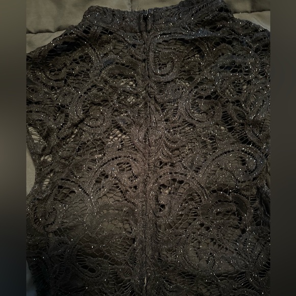 NWT Windsor Black Sparkle Open Back Mini Dress S - Picture 7 of 10